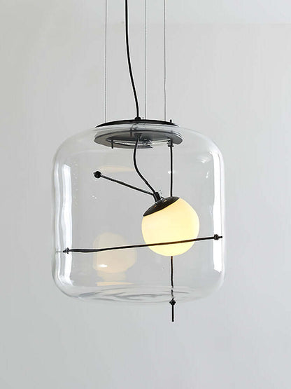 Plot Glass Pendelleuchte – Lampe Suspendue LED avec Éclairage Doux et Design Élégant