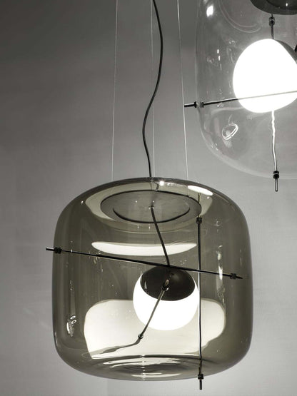 Plot Glass Pendelleuchte – Lampe Suspendue LED avec Éclairage Doux et Design Élégant