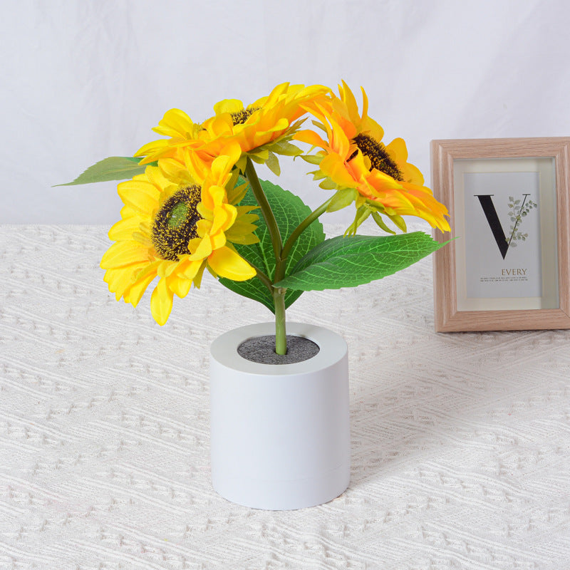 Lampe Tournesol Lumineuse – Éclat Naturel et Élégance Florale