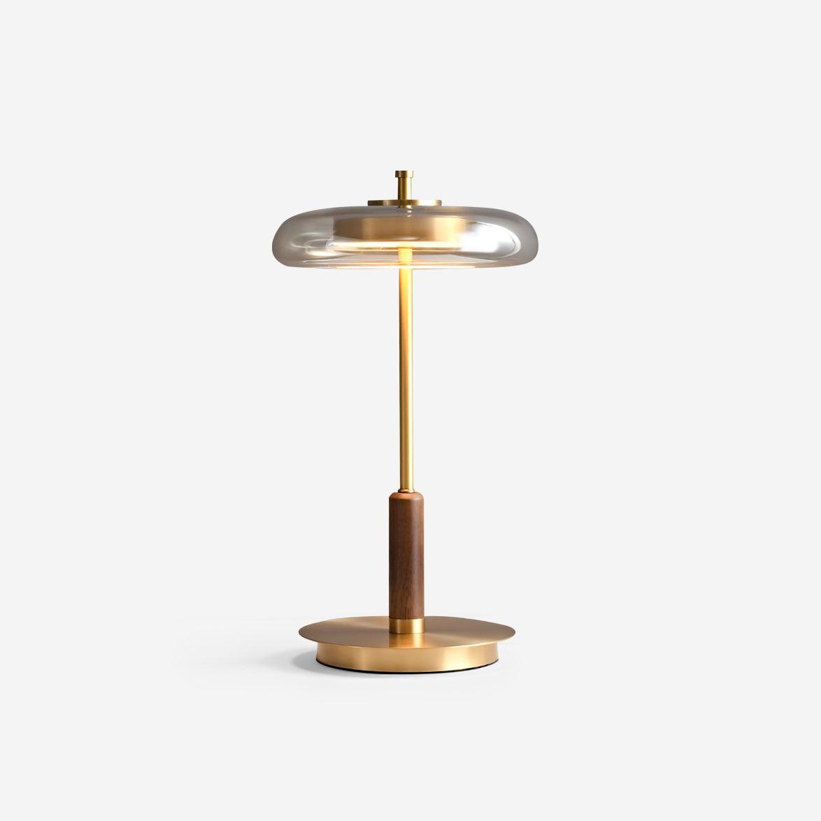 Lampe de Table Ronaldo - Design Moderne en Métal et Verre avec Technologie LED - Lumière Douce et Élégante