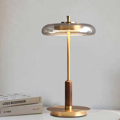 Lampe de Table Ronaldo - Design Moderne en Métal et Verre avec Technologie LED - Lumière Douce et Élégante