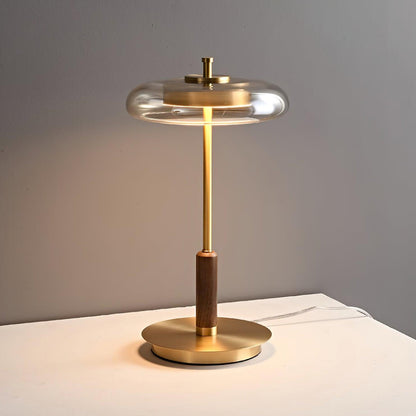 Lampe de Table Ronaldo - Design Moderne en Métal et Verre avec Technologie LED - Lumière Douce et Élégante