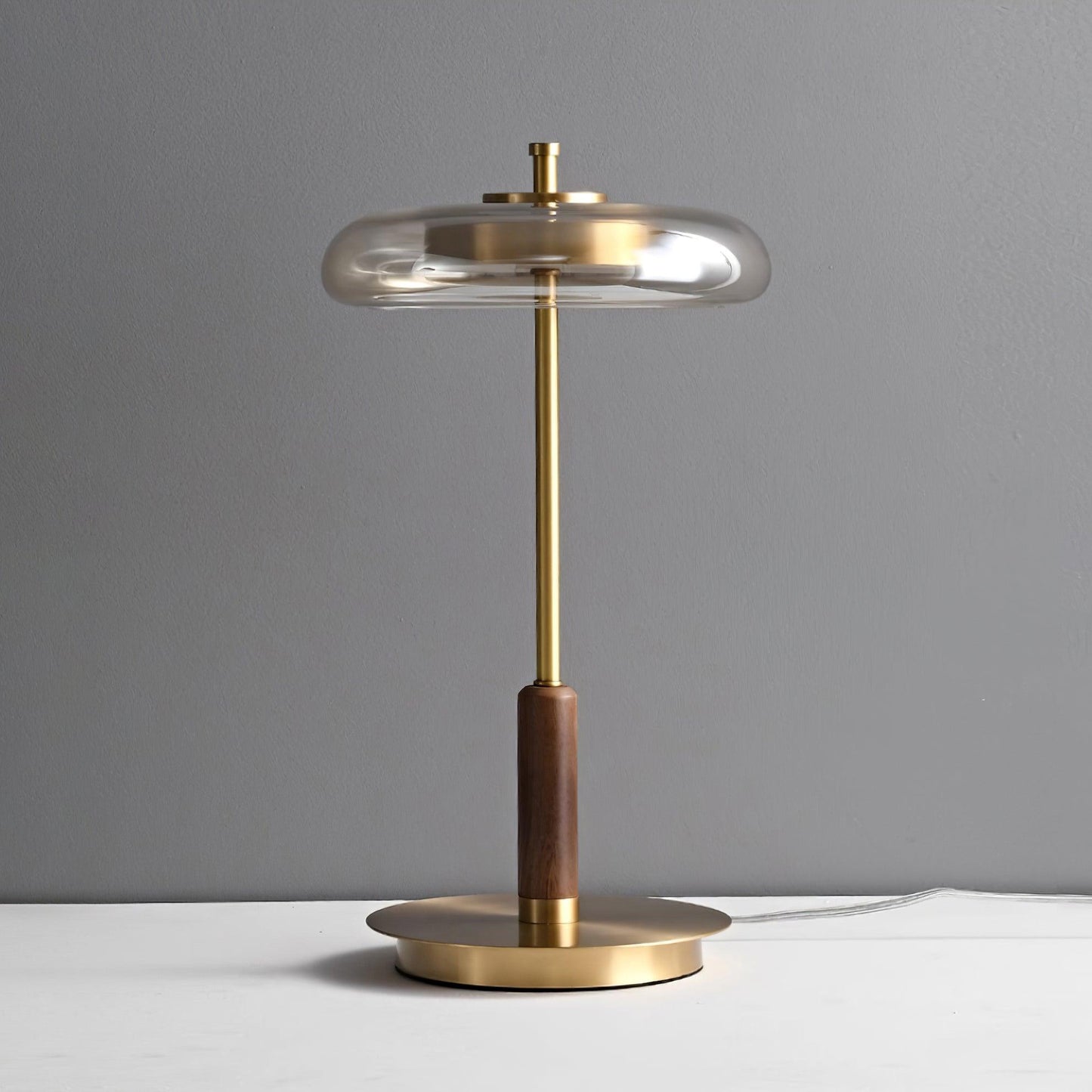 Lampe de Table Ronaldo - Design Moderne en Métal et Verre avec Technologie LED - Lumière Douce et Élégante
