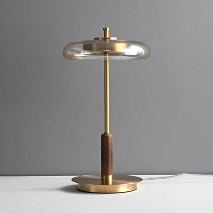 Lampe de Table Ronaldo - Design Moderne en Métal et Verre avec Technologie LED - Lumière Douce et Élégante