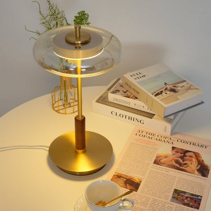 Lampe de Table Ronaldo - Design Moderne en Métal et Verre avec Technologie LED - Lumière Douce et Élégante