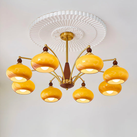 Chandelier Retro Melodica - Élégance Victoriienne et Artisanat Moderne