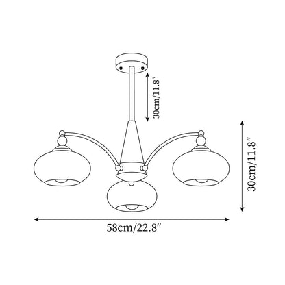 Chandelier Retro Melodica - Élégance Victoriienne et Artisanat Moderne