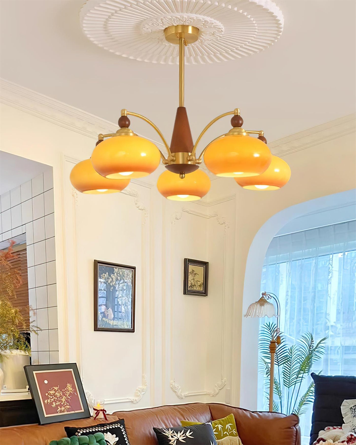 Chandelier Retro Melodica - Élégance Victoriienne et Artisanat Moderne