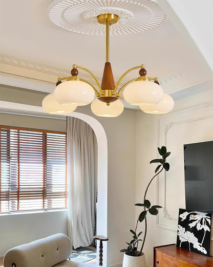 Chandelier Retro Melodica - Élégance Victoriienne et Artisanat Moderne