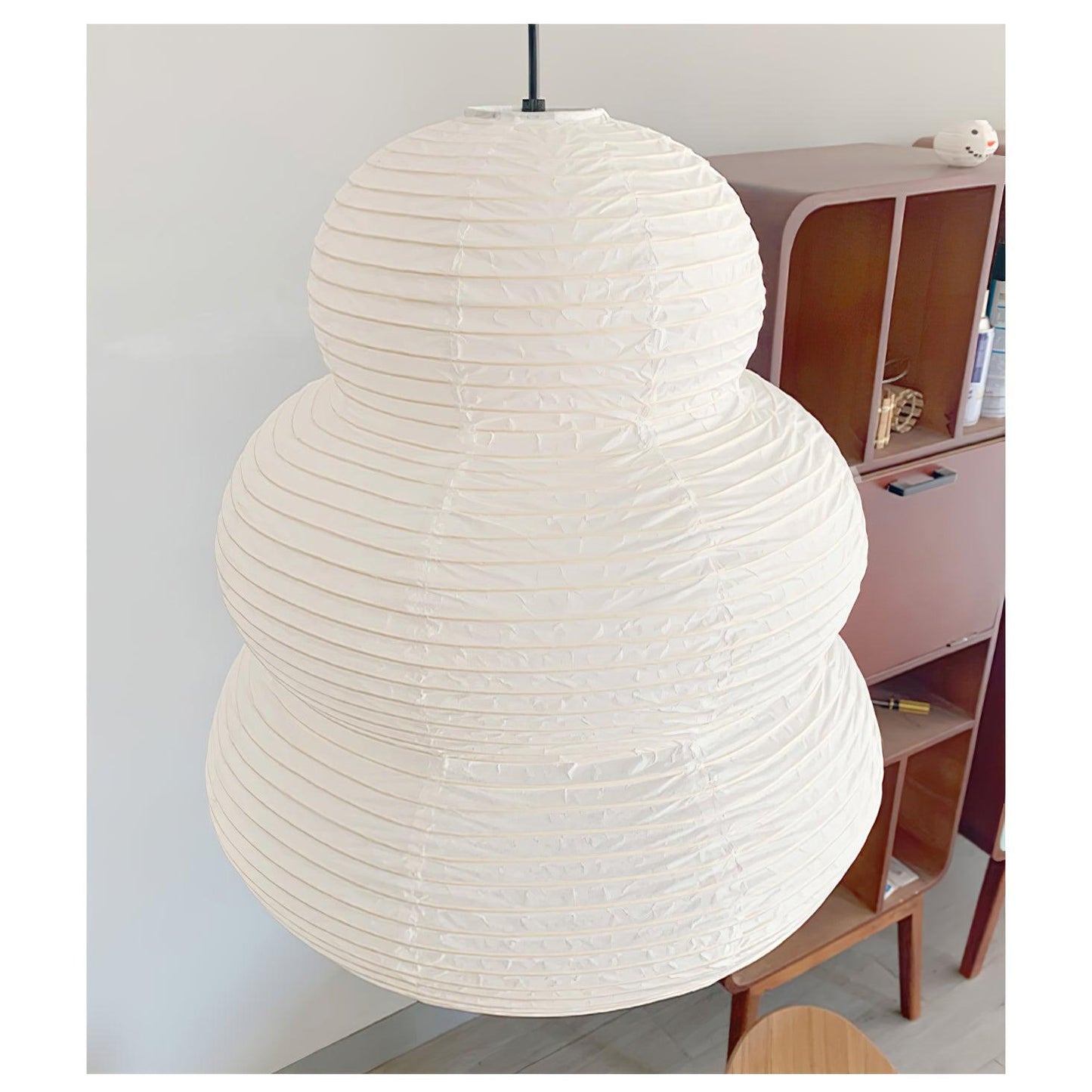 Suspension en Papier de Riz - Élégance Naturelle et Lumière Douce