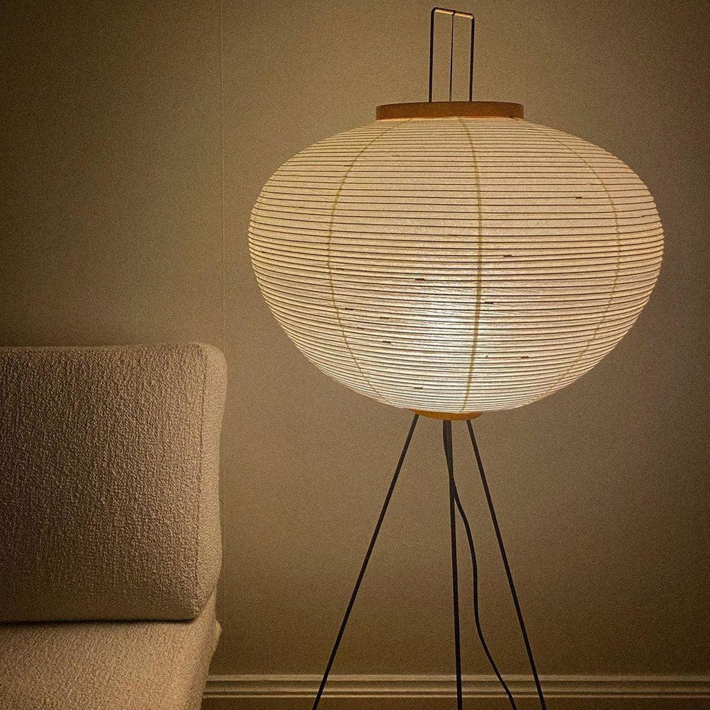Lampadaire en Papier de Riz - Élégance Minimaliste pour Salon et Chambre