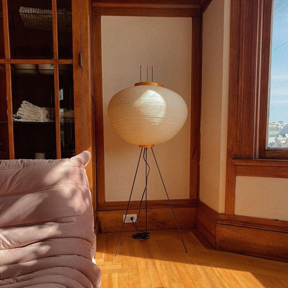 Lampadaire en Papier de Riz - Élégance Minimaliste pour Salon et Chambre