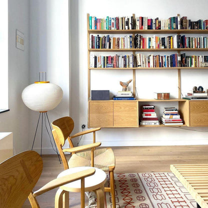 Lampadaire en Papier de Riz - Élégance Minimaliste pour Salon et Chambre