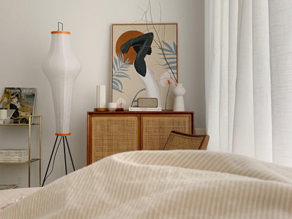 Lampadaire en Papier de Riz - Élégance Minimaliste pour Salon et Chambre