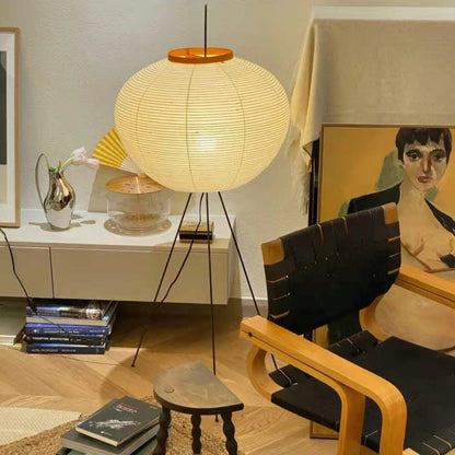 Lampadaire en Papier de Riz - Élégance Minimaliste pour Salon et Chambre