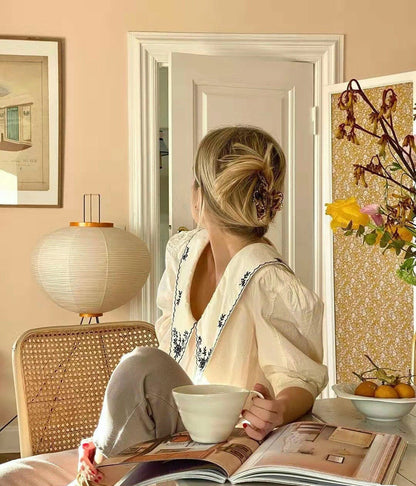Lampadaire en Papier de Riz - Élégance Minimaliste pour Salon et Chambre