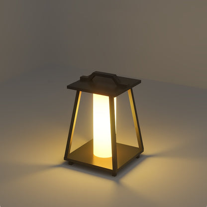 Lampe Extérieure Portable Roam en Acier Inoxydable avec Éclairage LED - Design Élégant et Pratique