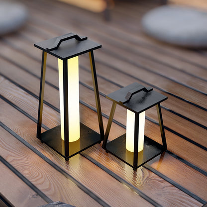 Lampe Extérieure Portable Roam en Acier Inoxydable avec Éclairage LED - Design Élégant et Pratique