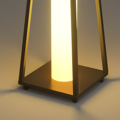 Lampe Extérieure Portable Roam en Acier Inoxydable avec Éclairage LED - Design Élégant et Pratique