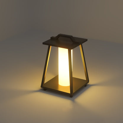 Lampe Extérieure Portable Roam en Acier Inoxydable avec Éclairage LED - Design Élégant et Pratique