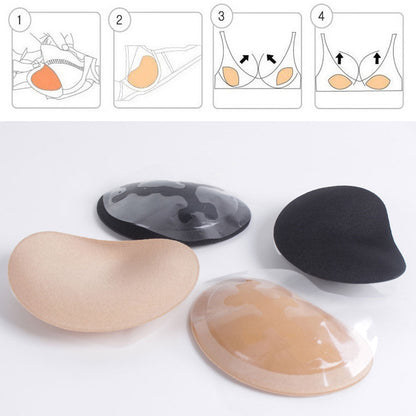 Coussins de Soutien Adhésifs pour Soutien-Gorge et Bikini – Réutilisables, Effet Push-Up, Taille Unique