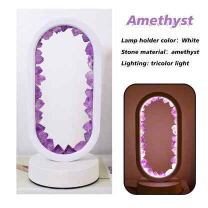 AuraStone | Lampe de calme en améthystes naturelles apaisantes