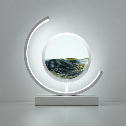 Lampe Art Sand Dynamique 3D – Table LED Relaxante avec Effet Paysage Naturel