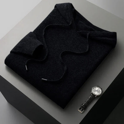 Pull à Capuche en Laine Mérinos 100% - Confort et Élégance