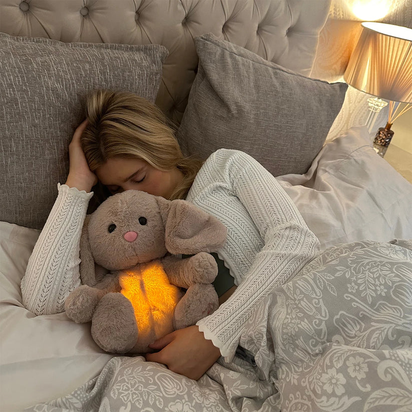 Peluche Apaisante CalmPal – Respiration Relaxante, Lumières Douces et Sons Calmes