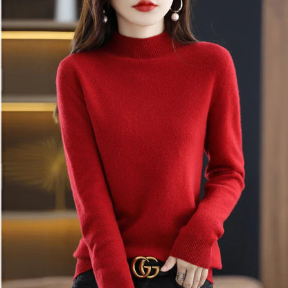 Pull Femme en 100% Laine Mérinos - Élégance et Confort pour l’Hiver