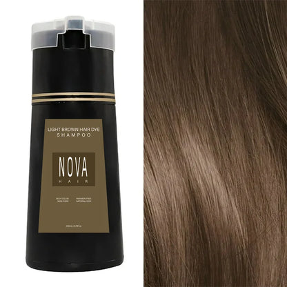 Shampooing Colorant NovaHair Color+ – Couvrance Longue Durée Sans Ammoniaque, Application Facile, 5 Teintes Disponibles