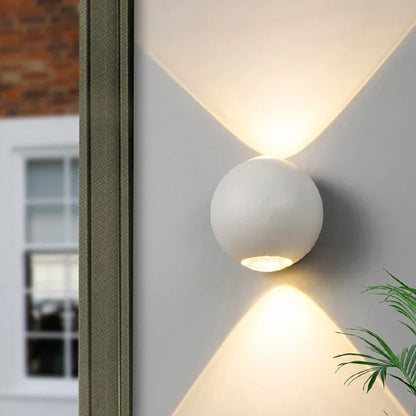 Applique Murale LED en Aluminium – Éclairage Moderne Design Boule IP65