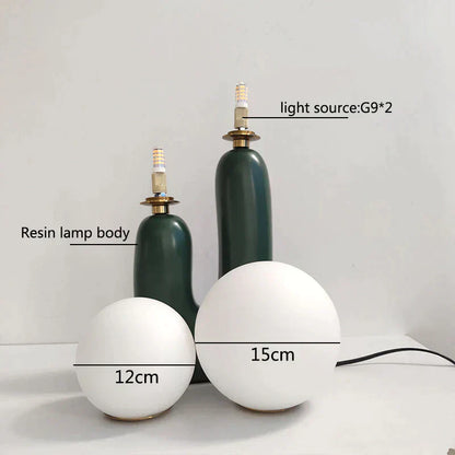Lampe de Table Moderne Cactus – Éclairage Créatif et Élégant avec Globes en Verre