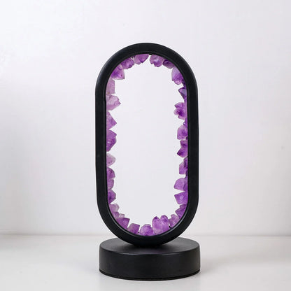 AuraStone | Lampe de calme en améthystes naturelles apaisantes