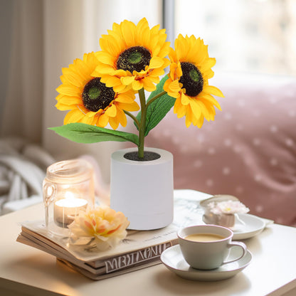 Lampe Tournesol Lumineuse – Éclat Naturel et Élégance Florale