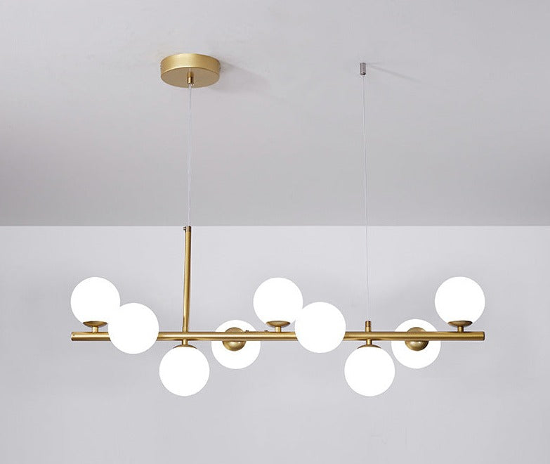 Armature - Pendelleuchte Luxueuse pour Salle à Manger, Élégance Moderne avec Verre et Métal