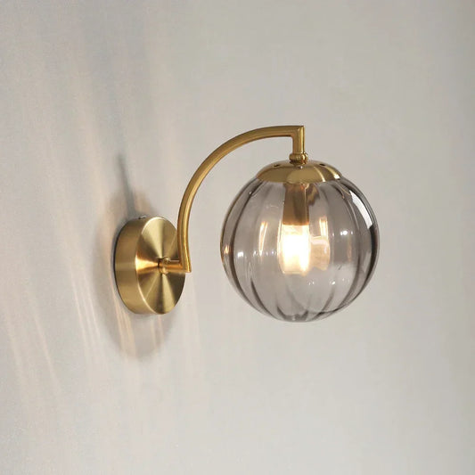 LuminOrb - Applique Murale en Verre Sphérique Moderne