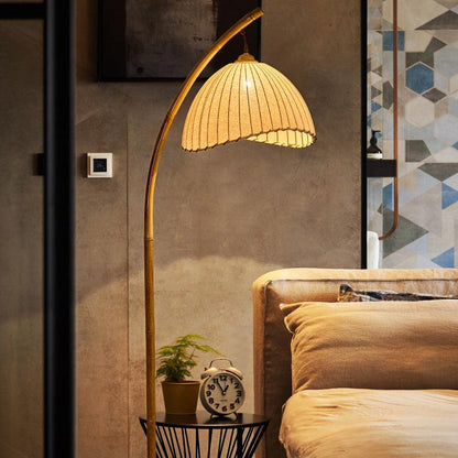 Lampe Sur Pied Japonaise en Bambou - Design Zen Minimaliste avec Douille E27