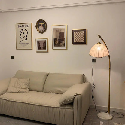 Lampe Sur Pied Japonaise en Bambou - Design Zen Minimaliste avec Douille E27