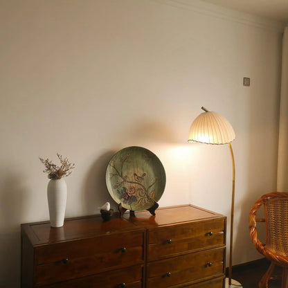 Lampe Sur Pied Japonaise en Bambou - Design Zen Minimaliste avec Douille E27