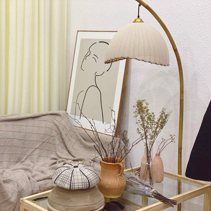 Lampe Sur Pied Japonaise en Bambou - Design Zen Minimaliste avec Douille E27