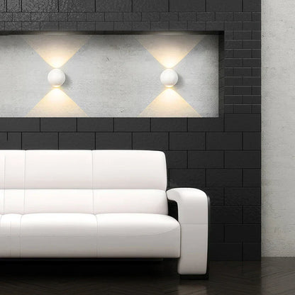 Applique Murale LED en Aluminium – Éclairage Moderne Design Boule IP65