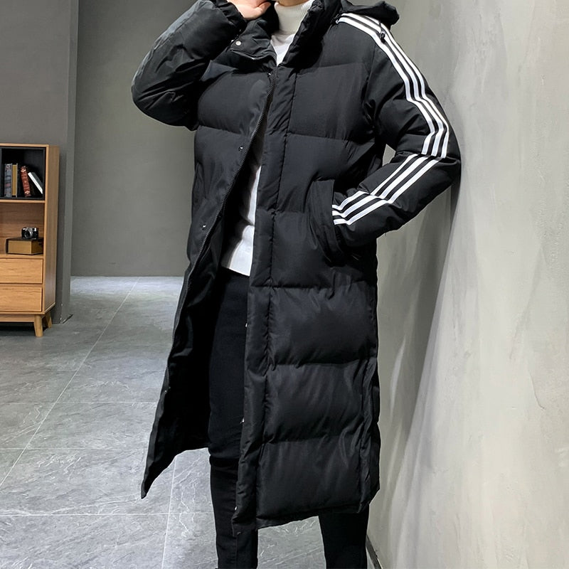 Manteau Long Hiver CalvinLine Parka – Coupe Moderne, Capuche Intégrée, Chaud et Élégant