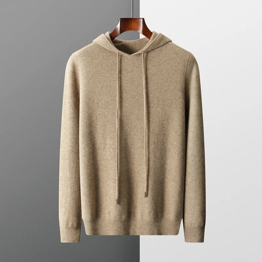 Pull à Capuche en Laine Mérinos 100% - Confort et Élégance