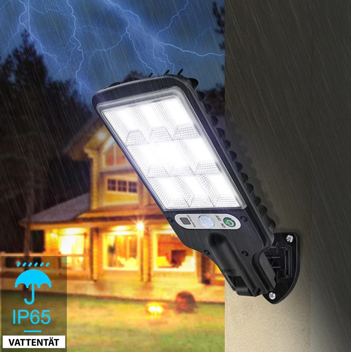 Éclairage Solaire LED 6000K – Lampe de Rue Ultra-Lumineuse, Écologique et Autonome