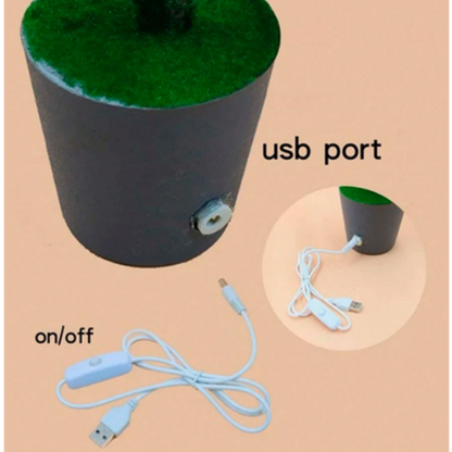 Lampe de Nuit LED Branches de Noël avec USB – Éclairage Doux et Élégant