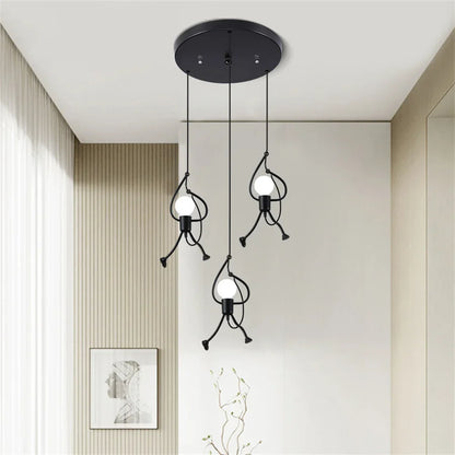 Suspension Lumineuse en Forme de Poupée - Apportez de la Joie à Votre Intérieur