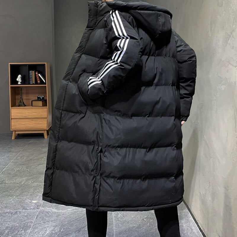 Manteau Long Hiver CalvinLine Parka – Coupe Moderne, Capuche Intégrée, Chaud et Élégant