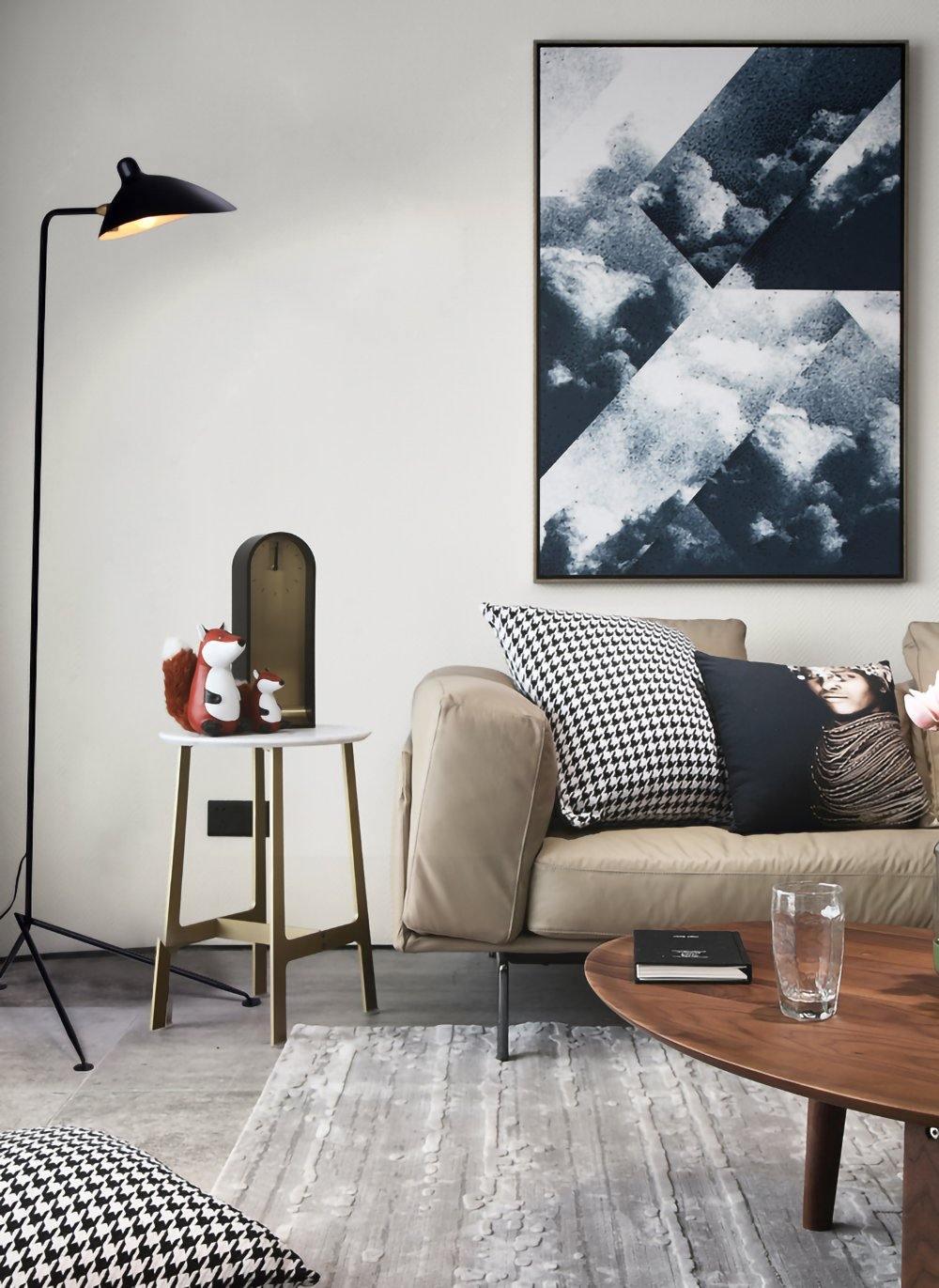 Lampe sur Pied à Trois Bras Mouille-Inspirée – Design Sculptural et Kinetique