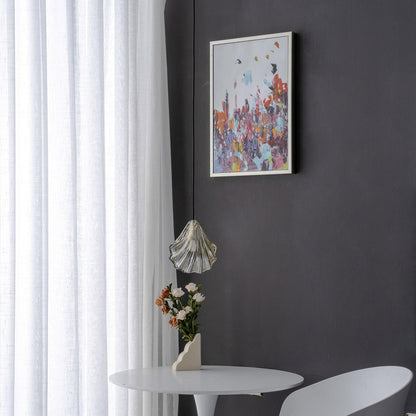 Suspension Mini Shell Design en Verre et Laiton – Lampe Moderne à Suspendre